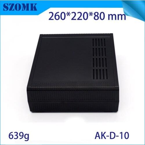 10 pcs, 260*220*80mm high quality plastic enclosure for electronic connectors desktop GPS tracker control enclosure plastic case