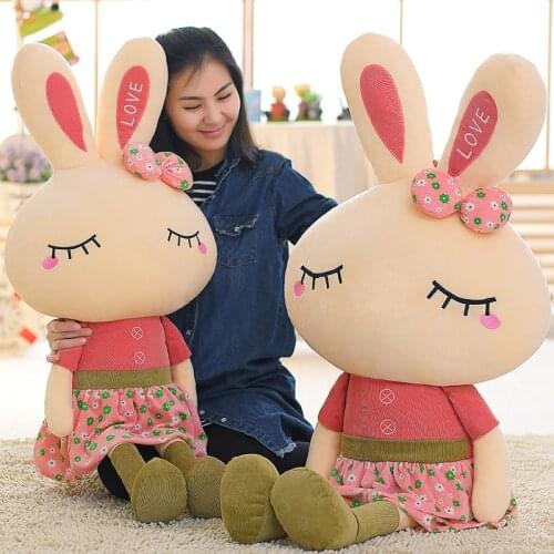 46cm Metoo Lovely Rabbit Little Bunny Plush Toys Small Stuffed Animals Wedding Valentines day Gift Creative Skirt Doll Puppet