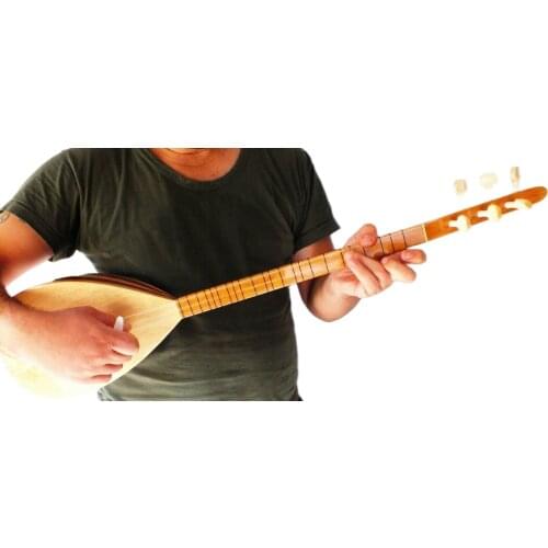 Turkish String Small Size Cura Saz With Pick Up Free Case