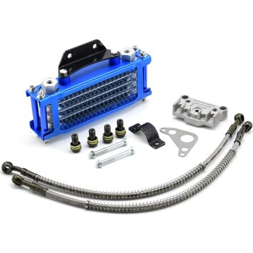 Universal CNC Motorcycle Oil Cooler Radiator Plate cooling for 110CC-200CC engine dirt bike radiator oil cooler