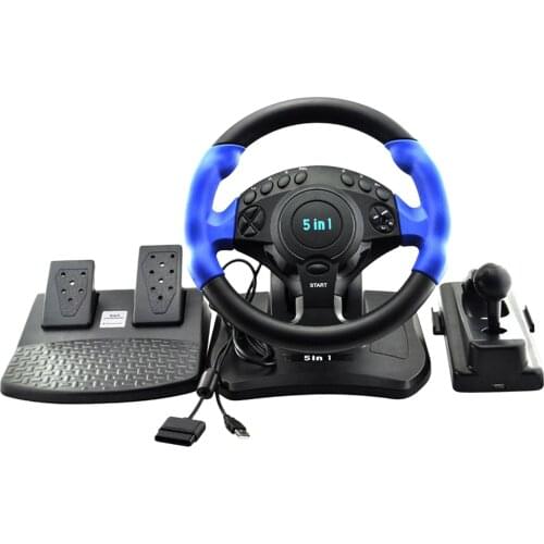 USB Vibration Racing Game Steering Wheel Pedals Driving for PS4/PS3/ 360/ ONE/ANDROID/SWT/PC