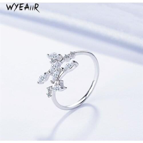 WYEAIIR Rings With Cubic Zirkonia For Women