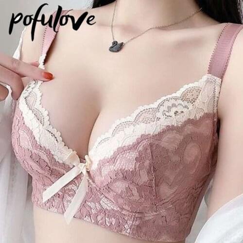 Underwear Women Bra Plus Size Sexy Push Up Bra Breast Closure Adjustable Anti Expansion and Drooping Thin Style