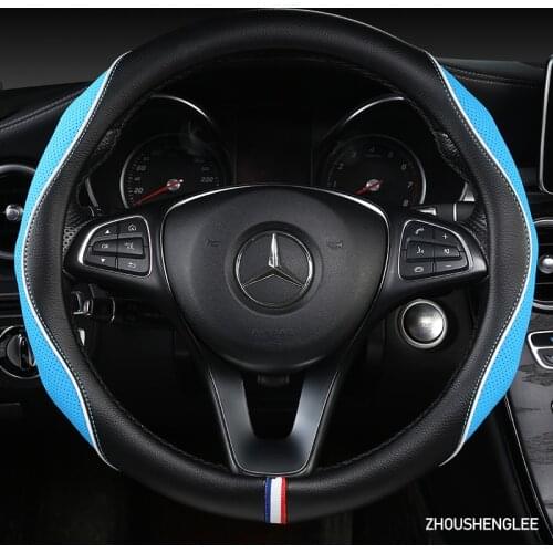 ZHOUSHENGLEE Microfiber Leather Car Steering Wheel Cover For Volvo XC90 S80 XC60 S90 V70 V50 S40 V60 XC70 V40