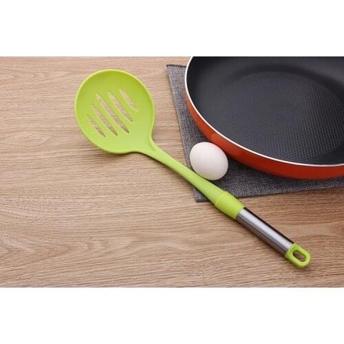 1PC 35cm Cooking Shovels Vegetable Strainer Scoop Nylon Spoon Large Colander Soup Filter Kitchen Tools KX 233