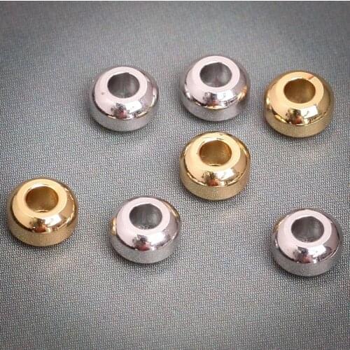20Pcs 4.88mm Copper Metal Spacers Beads Loose Spacers Connectors For Jewelry Makings Bracelet Accessories Handmade Craft 27184