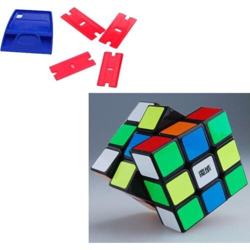 3x3x3 YJ Moyu Huanying Black Speed Cube Puzzle Twisty gift holiday