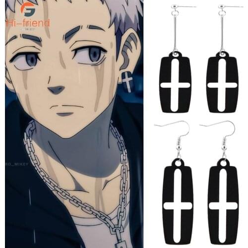 Anime Tokyo Revengers Acrylic Earrings Women Men Party Leisure Pendant Earrings Costume Jewelry