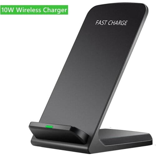 10W Wireless Charger Stand Pad QI USB Charging Station For Samsung S8 Note20 10 10Plus S10 Desktop Mobile Phone Charger Holder