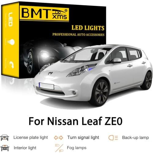 BMTxms Canbus For Nissan Leaf ZE0 2010-2017 Car LED Exterior Interior Parking Turn Signal Reverse License Plate Light Fog Lamp