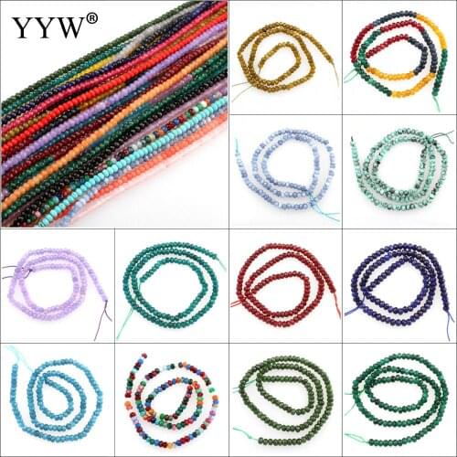 37 Material Hot Sale Nature stone Beads 4x3mm Mixed Gem stone Faceted Loose Beads For Jewelry Making Necklace DIY Bracelet