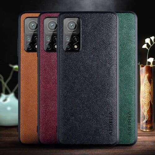 For Xiaomi Mi 10T Pro Case Luxury PU Leather Skin protective back cover case for xiaomi mi 10t 10tpro mi10t full cover shell