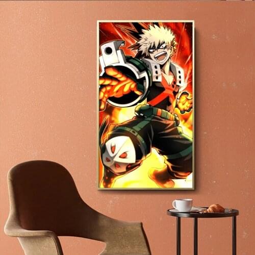 Colorful Anime Poster My Hero Academia Anime Manga Scroll Poster Wall Art Print Decor,20 x 28 Inches,No Frame