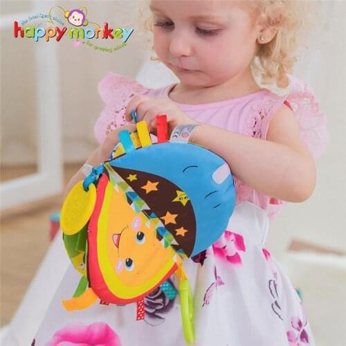 PUDCOCO Baby Cloth Book Children Kids Educational Toys Soft Fabric Cartoon Developmental Early Learning Story Book Study Toys