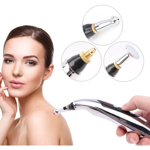 2020 Newst Electronic Acupuncture Pen Electric Meridians Laser Therapy Heal Massage Pen Meridian Energy Pen Relief Pain Tools