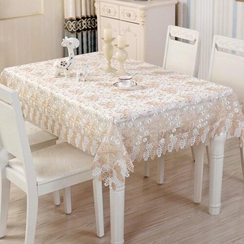Europe luxury embroidered tablecloth table dining table cover table cloth Lace Dandelion table TV cabinet cover towel 1082