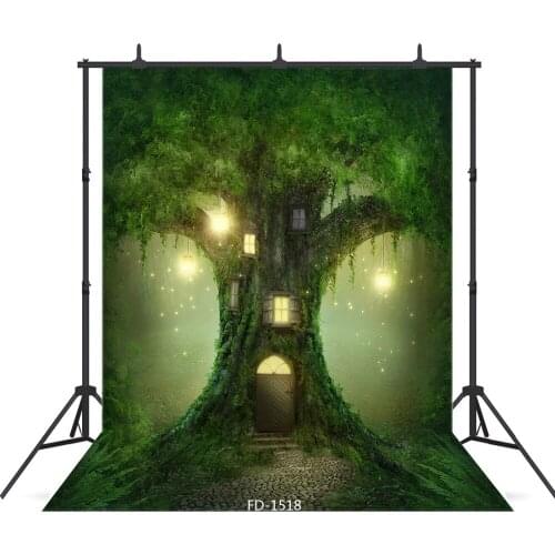 Tree Lights Photographic Background For Photo Shoot Props Portrait Child Kids Baby Shower New Born Cloth Backdrops Photo Studio