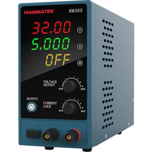 HANMATEK Adjustable DC Power Supply 30V 5A 4-Digit Display LED Digital Laboratory Regulator Stabilizer Switching Power Supply