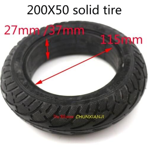 Good quality 200x50 Tyre Inflation Electric Vehicle Aluminium Alloy Wheel 200*50 solid tires Electric Scooter Tyre 8" Scooter