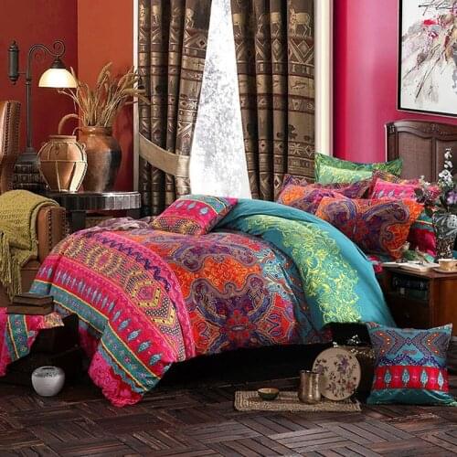Bohemian Print 3d Comforter Bedding Sets Mandala Duvet Cover Set Winter Bedsheet Pillowcase Queen King Size Bedlinen Bedspread