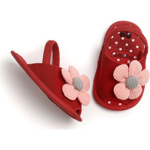 Summer Sandals Baby Boys Girls Sandals Cute Flower Breathable Anti-Slip Shoe Toddler Soft Soled First Walkers Casual Shoes