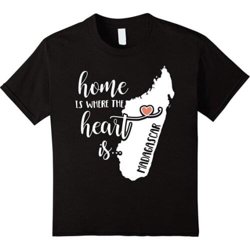 Madagascar Home Mens T-Shirt - Home Is Where the Heart Is