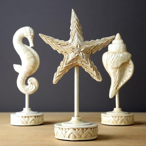 OCEAN MEDITERRANEAN RESIN STARFISH SEAHORSE CONCH AMERICAN MODEL PROPS DECORATION SANHAI ELEMENTAL DECORATION AP5021719
