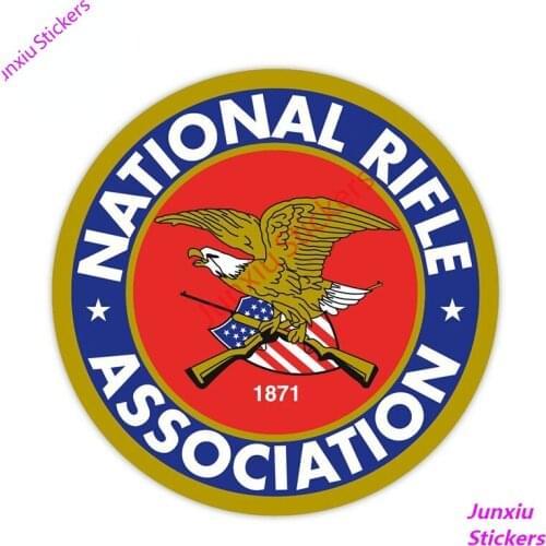 National Rifle Association NRA Car Stickers for SUV Truck Window Waterproof Camper Motor Cover Scratches Decoration PVC13x13cm