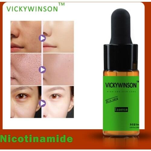 Nicotinamide essence 10ml Face Serum primer makeup Face Moisturize Shrink Pore Brighten Nicotinamide Skin Care Lift Firming