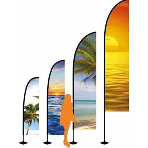 Wholesale Promotional Advertising Feather Flag Support Dye-Sublimation Printing Banner