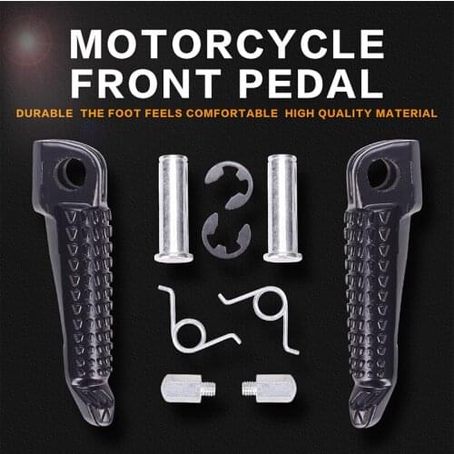 Front Footrests Foot Peg Rests For Kawasaki ZX-6R 636 ZX636 ZX-7 ZX-9R ZX-10R ZX-12R ZX6R KLE Motorcycle Accessories black color