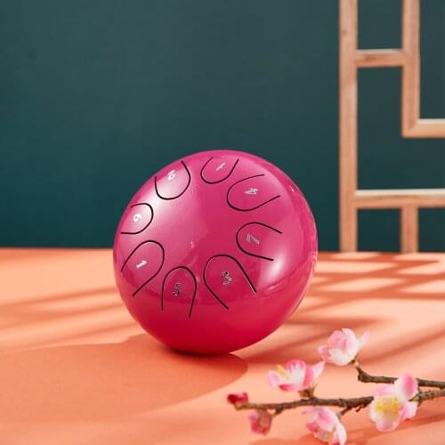 Professional Small Handpan Tongue Drum Tounge Percussion Musical Instruments Tambourine Dram 6 Inch 8 Tune A Key with Bag