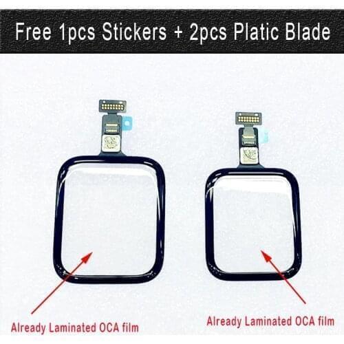 1pcs Tested Touch Digitizer Glass Laminated OCA Glue For Apple Watch Series 5 4 3 2 1 S4 S5 38mm 42mm LCD Front Sensor Replace