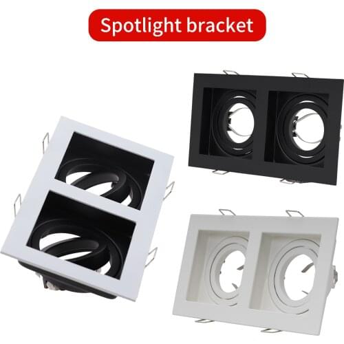 LED Spotlight Ceiling Frame Round GU10 MR16 Fitting Holders LED Recessed Ceiling Spot Light Fixture Black White