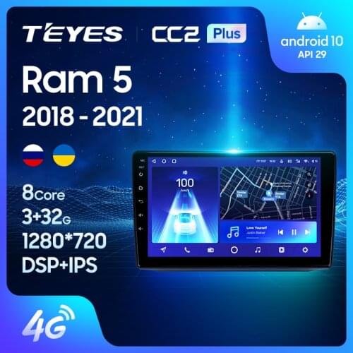 TEYES CC2L Plus For Dodge Ram 5 V DT 2018 - 2021 Car Radio Multimedia Video Player Navigation GPS Android No 2din 2 din dvd