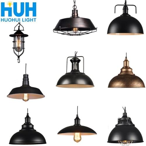 Vintage pendant lights industrial Loft lamp E27 Nordic Restaurant Kitchen light Night Light lamp Loft bar Living room lamp