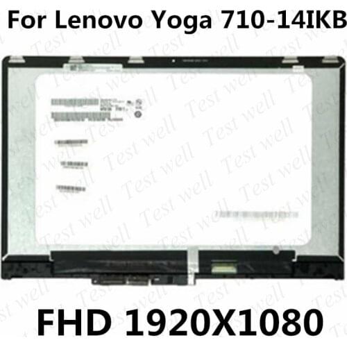 14 inch LCD LED Touch Screen Assembly with frame For Lenovo Yoga 710-14 Yoga 710 14 Yoga 710-14IKB P/N ST50K85362