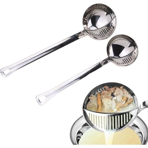 Soup Spoon Detachable Stainless Steel Detachable Stainless Steel 2-IN-1 Colander Soup Spoon Multi Purpose Soup Spoon