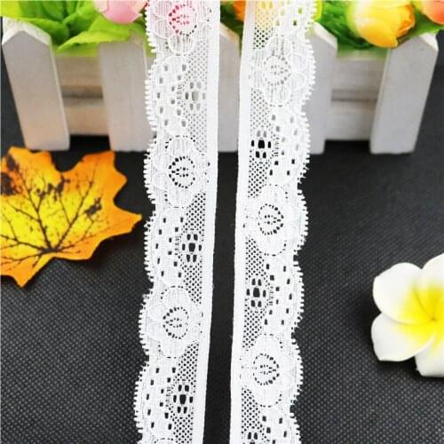 25mm 5yard Lace Ribbon Lace Trim Wedding Decoration Handcrafted Embroidered Sewing DIY Material Tablecloth decorative lace JJ251