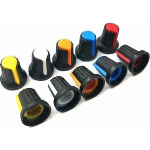 5PCS WH148 potentiometer knob cap Yellow Orange Blue White Red 15X17mm AG2 knob