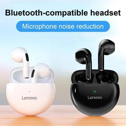 Lenovo HT38 Wireless Earphone Bluetooth 5.0 TWS 9D Stere Mini Earbuds With Mic Sport Headset Waterproof Headphone For Xiaomi