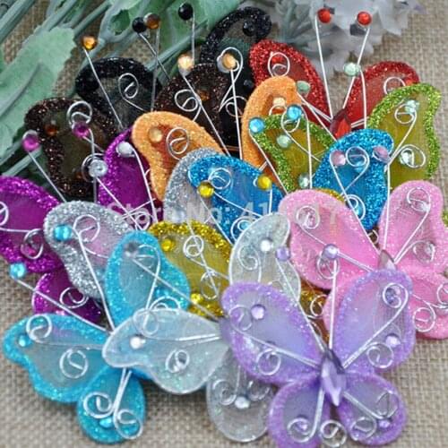 Valentines Day 10pcs/lot 3D Magnet butterfly PVC Wedding Home Party Decorative DIY Kids Room TV Kitchen Fridge stickers Festive