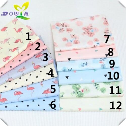 Pure cotton baby package quilt cartoon Flamingo cotton printed whole cotton bed sheet quilt fabric