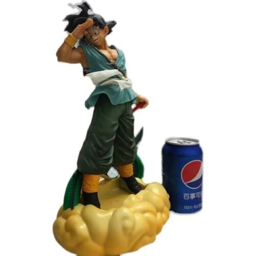 Dragon Ball Son Goku with Somersault Cloud Action Figure Ornament Model Toys Collection Goku Ornament for Fans Gift