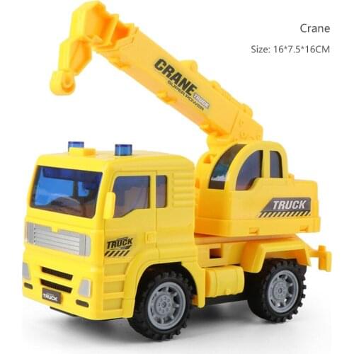 Inertia Fire Truck Lighting Music Sprayable Crane Engineering Model Mixer Childrens Early Education Water Truck Toys Gifts