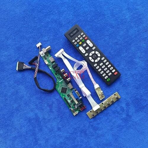 Kit LVDS-40Pin Analog signal HDMI-compatible VGA USB AV 1366*768 For LTN140AT07/LTN140AT08/LTN140AT16 LED/LCD Matrix drive board