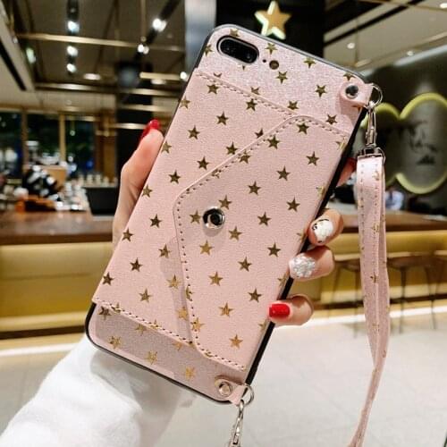 Crossbody Card Holder for iPhone11 Phone Case Xs Plug-inApple XR HangingRope7plusBracket All-InclusiveGlitter 8 Soft Female