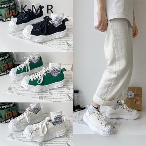 2021 New Shell-toe Small White Shoes Female Pumpkin Shoes Sneakers Casual Platform Platform Canvas Shoes Sneakers Women