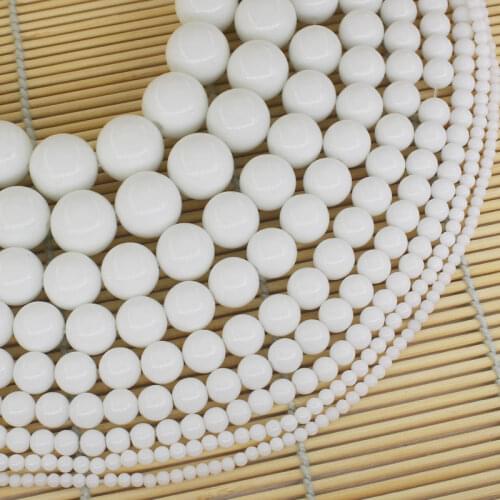Wholesale White Porcelain Agates 3-18mm Round Beads 15" BeadsFor DIY Jewelry Making !We provide mixed wholesale for all items