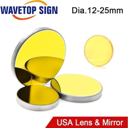 CO2 USA CVD ZnSe Focus Lens Dia.18 19.05 20mm 3Pcs Si or Mo Reflect Mirror for Co2 Laser Engraving and Cutting Machine
